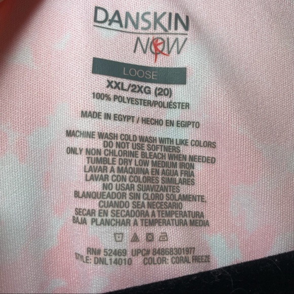 NWOT Danskin Now Hot Pink Short Sleeve Dri-More Shirt - Picture 4 of 7